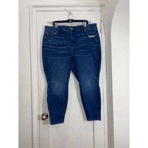 American Eagle Blue Ne(x)t Level curvy high Rise short Jeggings